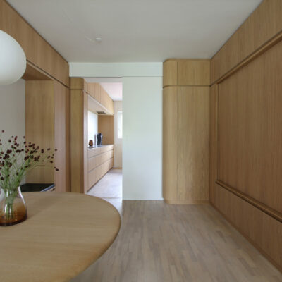 Curved oak – an “arrondi” interior